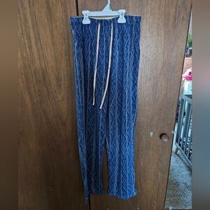 Frye Blue Patterned Mens Lounge Pants | Small